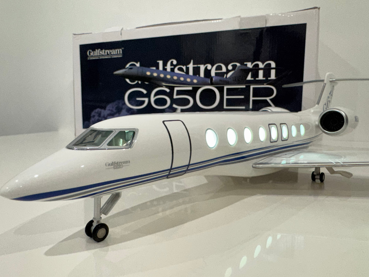 Jet Privé Gulfstream G650 - Échelle 1:75 - Finition Premium