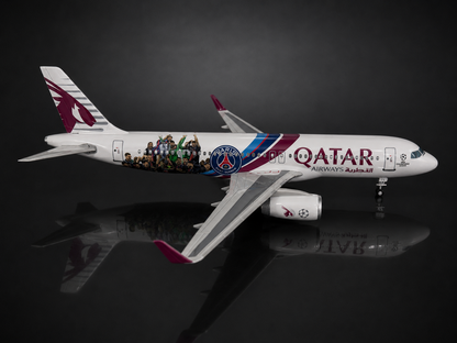 Airbus A320 Qatar 🇶🇦 livrée PSG - Échelle 1:85 - 47 cm Finition Premium avec Led