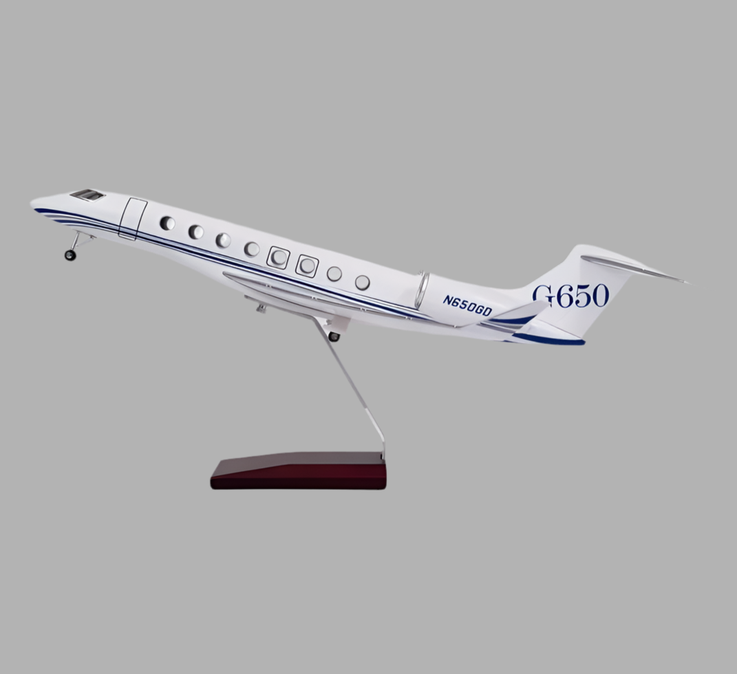 Jet Privé Gulfstream G650 - Échelle 1:75 - Finition Premium