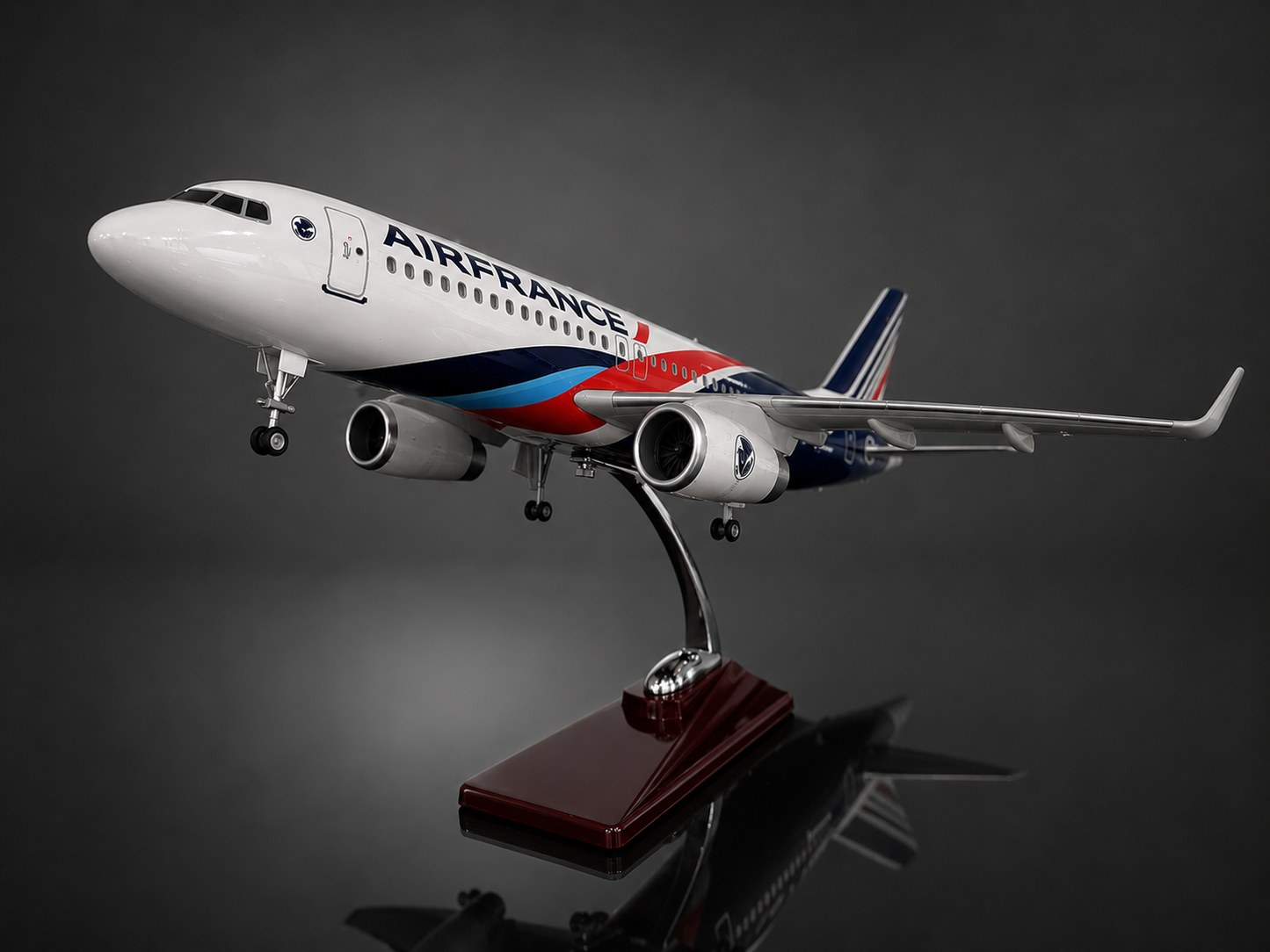 Airbus A320 Air France 🇫🇷 livrée Spéciale - Échelle 1:85 - 47 cm Finition Premium avec Led